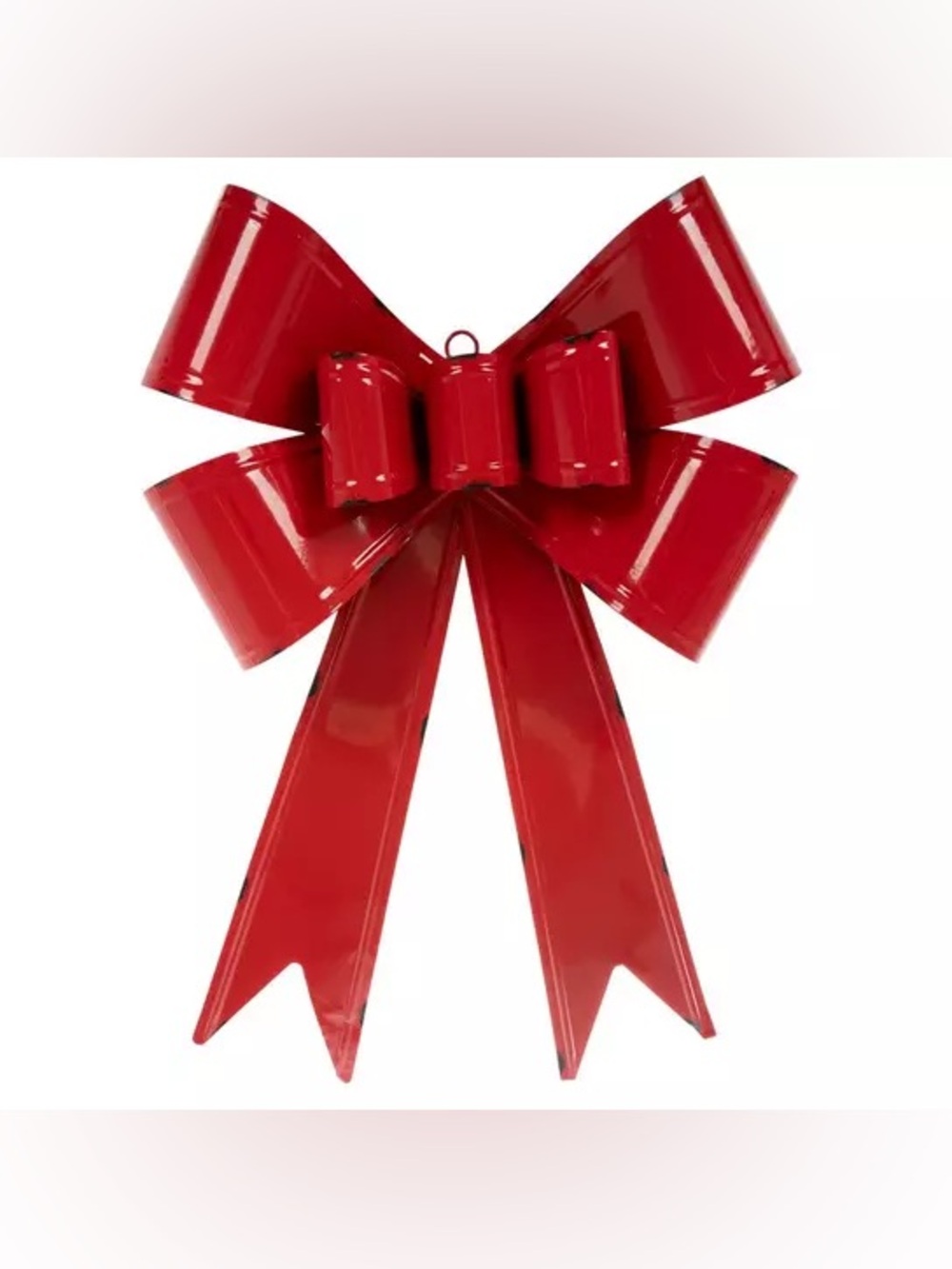 Red Bow Metal Wall Decor
